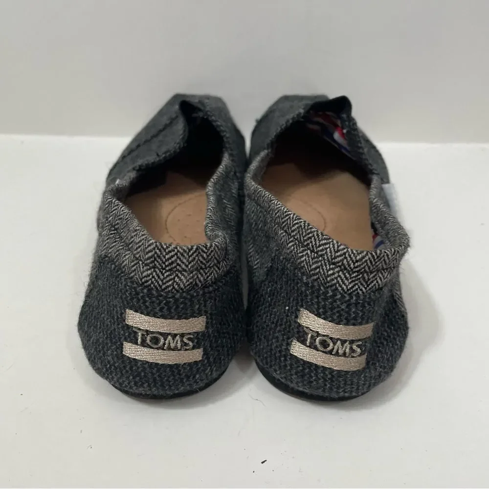 Toms Grey Mustache Movember Casual Loafers